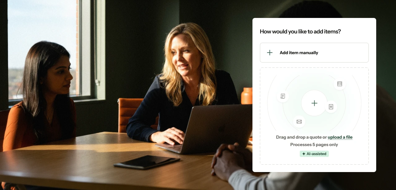 Procurify AI-assisted quote upload for purchasing